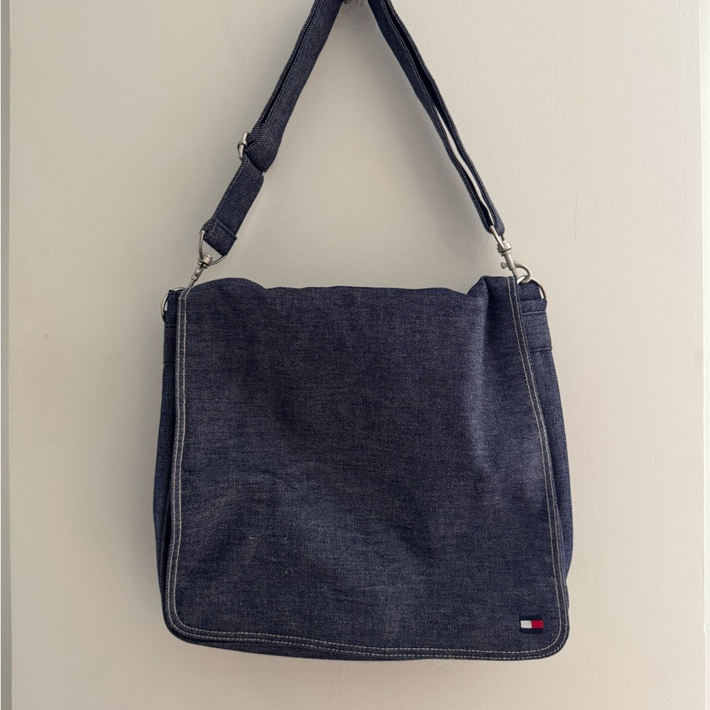 Vintage Tommy Hilfiger Denim Messenger Bag